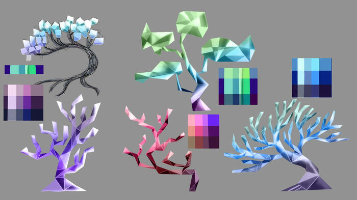 Crystal Tree Color Explorations