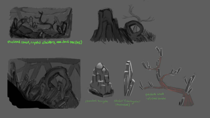 Crystal Caverns Sketch 3